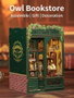Maquette Book Nook Owl Bookstore 17 x 12 cm