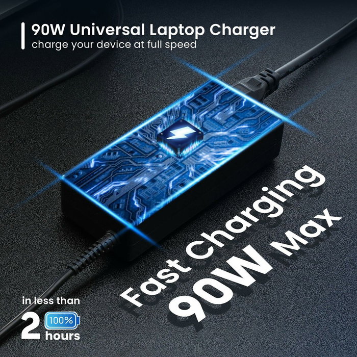 Ewent ew3969 Chargeur d'ordinateur portable 90 W