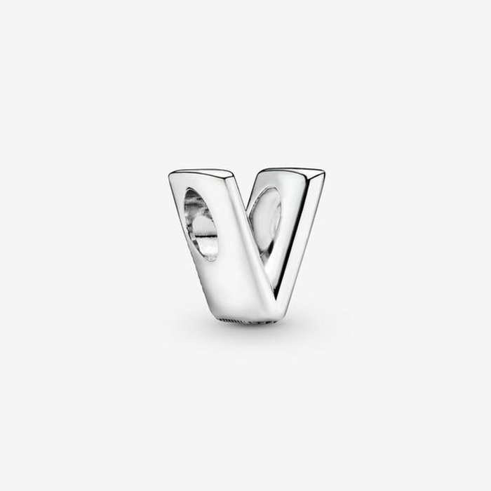 Perle de verre Femme Pandora LETTER V