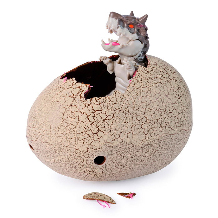 Spin Master Dinos Criaturas Hybrides Primal Hatch 6075091 - Œuf Dinosaure Hybride 10 cm avec Scanner et Seringue, Multilingue
