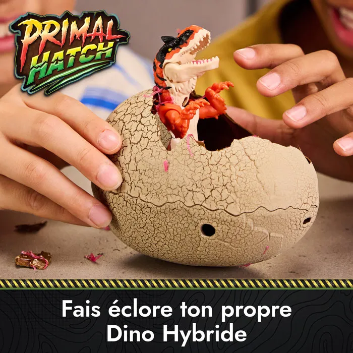 Spin Master Primal Hatch Dino Hybride Éclosion Surprise