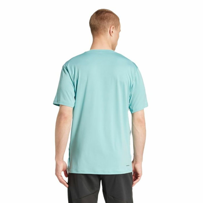 T-shirt à manches courtes homme Adidas Train Essentials Stretch Bleu clair (XL)