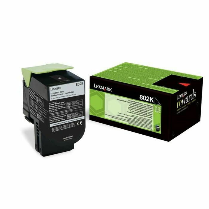 Lexmark Cartouche de toner noir 802K / 80C20K0, pour imprimantes Lexmark Lexmark Cartouche de toner noir 802K / 80C20K0, pour imprimantes Lexmark