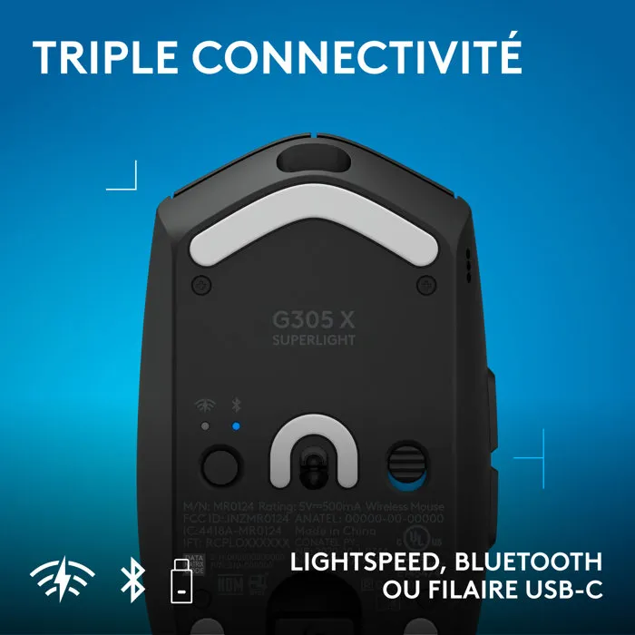 Logitech G G305 X Superlight Souris gamer sans fil - Noir
