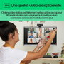 HP Webcam 620 - Résolution Full HD 1080p, Compatible Windows Hello et Zoom, Rotation 360°, Cache de Confidentialité et Microphones Antibruit