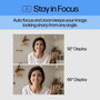 HP Webcam 620 - Résolution Full HD 1080p, Compatible Windows Hello et Zoom, Rotation 360°, Cache de Confidentialité et Microphones Antibruit