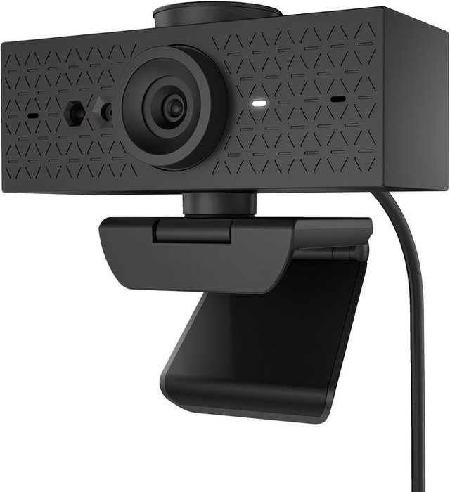 HP Webcam 620 - Résolution Full HD 1080p, Compatible Windows Hello et Zoom, Rotation 360°, Cache de Confidentialité et Microphones Antibruit