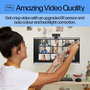 HP Webcam 620 - Résolution Full HD 1080p, Compatible Windows Hello et Zoom, Rotation 360°, Cache de Confidentialité et Microphones Antibruit