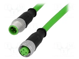 HARTING Câble pour capteurs M12, 4 broches, 2m