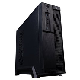 Hiditec Boîtier PC Micro ATX SLM30 Noir avec 2x USB 3.0 et Lecteur de Cartes, Alimentation SFX 500W Incluse