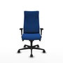 Piqueras Y Crespo Fauteuil Albacete Bleu avec mécanisme synchrone et accoudoirs 1D