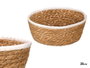 GIFTDECOR Cesto Redondo Blanco-Natural