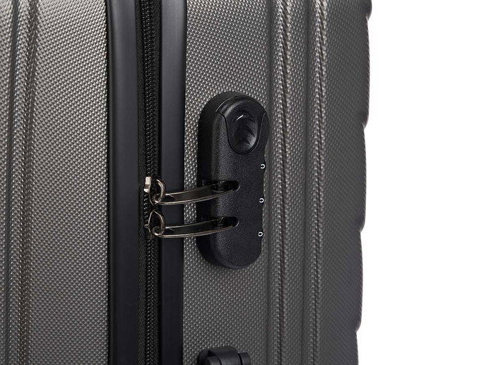 Arte Regal Malette Cabine ABS Gris Foncé avec Motif Écaille 38x57x23 cm