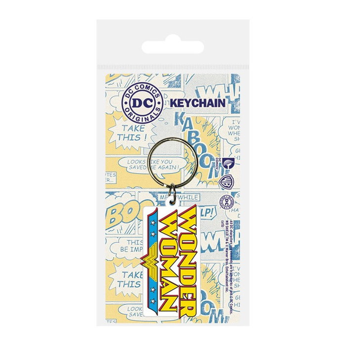 Pyramid Llavero DC Comics Wonder Woman Porte-clés en caoutchouc avec licence officielle Pyramid Llavero DC Comics Wonder Woman Porte-clés en caoutchouc avec licence officielle