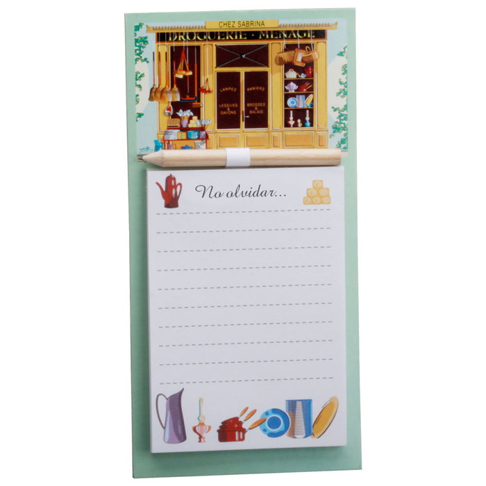 Cook Concept Bloc de 50 feuilles magnétique assorti