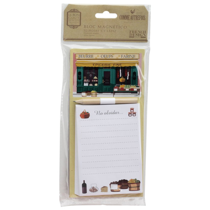 Cook Concept Bloc de 50 feuilles magnétique assorti