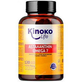 KINOKO LIFE ASTAXANTINA-OMEGA7 Huile d'Argousier 120 capsules