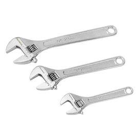 Workpro Jeu de 3 clés ajustables 150, 200 et 250 mm en acier forgé