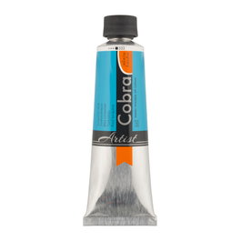 Cobra Artist Color Peinture à l'huile miscible à l'eau Bleu Turquoise 522, 150 ml