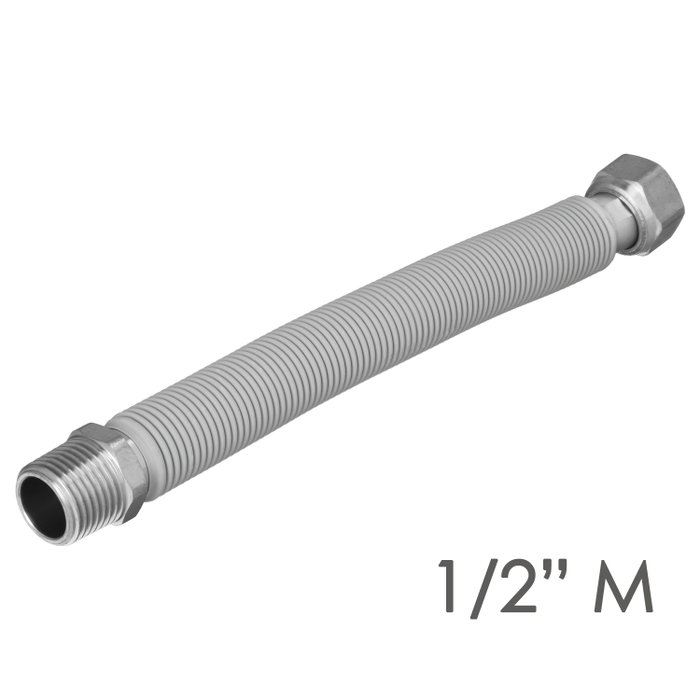 WOLFPACK LINEA PROFESIONAL Tuyau extensible en acier inoxydable ondulé 1/2''