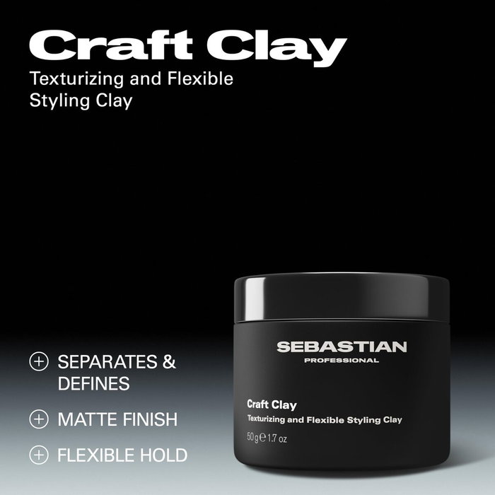Sebastian Professionals Craft Clay Argile mate texturisante et définissante