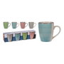 Excellent Houseware Tasses à café couleurs assorties 275 ml, 4 pièces
