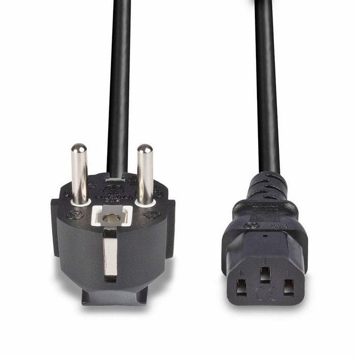 Lindy Câble secteur Schuko vers IEC C13, 3 mètres, Noir, H05-VVF 3G 1 mm², pour usage intérieur