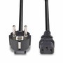 Lindy Câble secteur Schuko vers IEC C13, 3 mètres, Noir, H05-VVF 3G 1 mm², pour usage intérieur