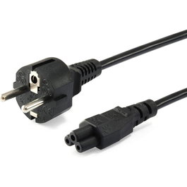 Equip Câble d'alimentation C5 vers CEE7/4 1,8m Noir