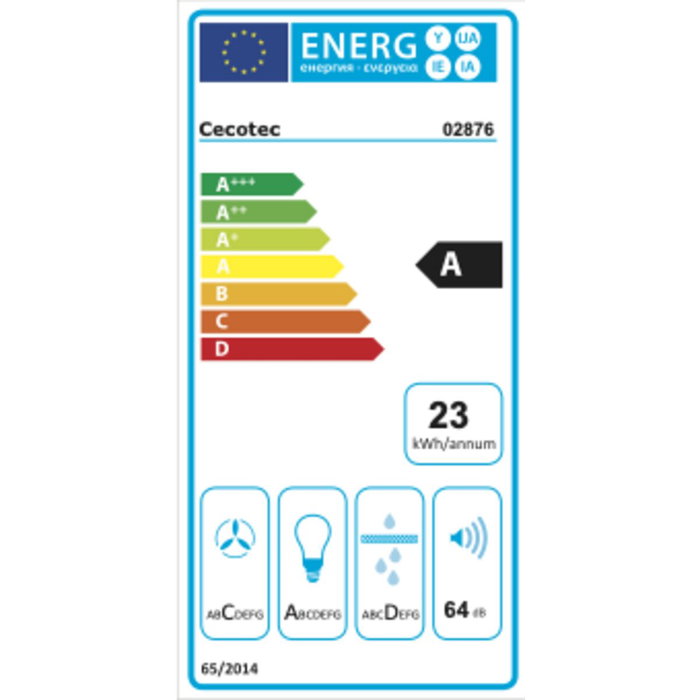 Cecotec Bolero Flux TM 603500 Hotte standard Acier