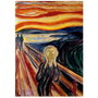 Educa Puzzle adulte 1000 pièces Le Cri Edvard Munch 20308 - 48x68 cm - À partir de 14 ans avec colle