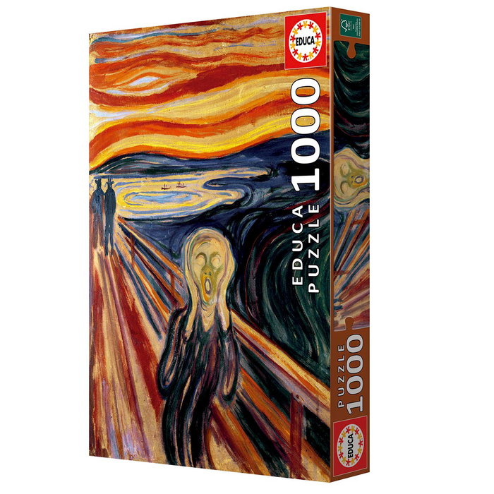 Educa Puzzle adulte 1000 pièces Le Cri Edvard Munch 20308 - 48x68 cm - À partir de 14 ans avec colle Educa Puzzle adulte 1000 pièces Le Cri Edvard Munch 20308 - 48x68 cm - À partir de 14 ans avec colle