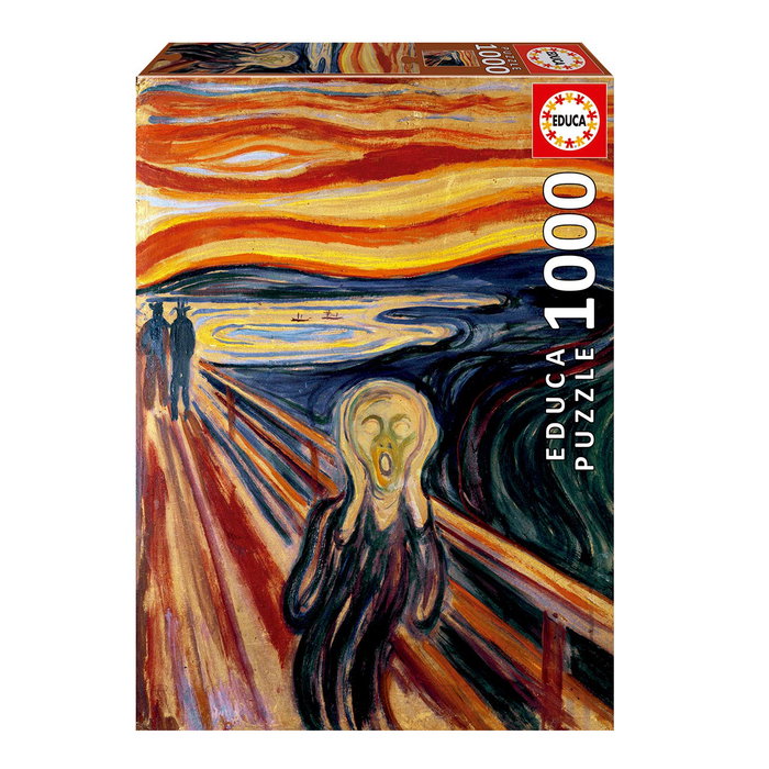Educa Puzzle adulte 1000 pièces Le Cri Edvard Munch 20308 - 48x68 cm - À partir de 14 ans avec colle Educa Puzzle adulte 1000 pièces Le Cri Edvard Munch 20308 - 48x68 cm - À partir de 14 ans avec colle