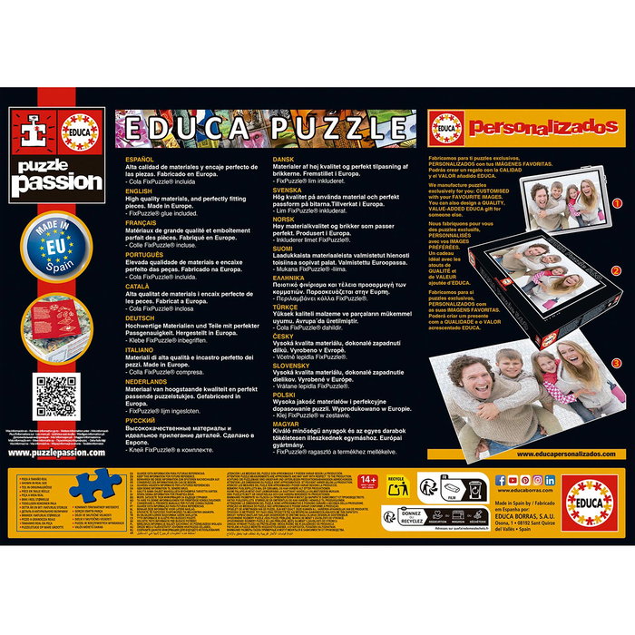 Educa Puzzle adulte 1000 pièces Le Cri Edvard Munch 20308 - 48x68 cm - À partir de 14 ans avec colle Educa Puzzle adulte 1000 pièces Le Cri Edvard Munch 20308 - 48x68 cm - À partir de 14 ans avec colle