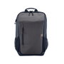 HP Travel 18 litres - Sac à dos pour ordinateur portable 15,6 pouces en polyester recyclé, compartiment extensible, gris fer