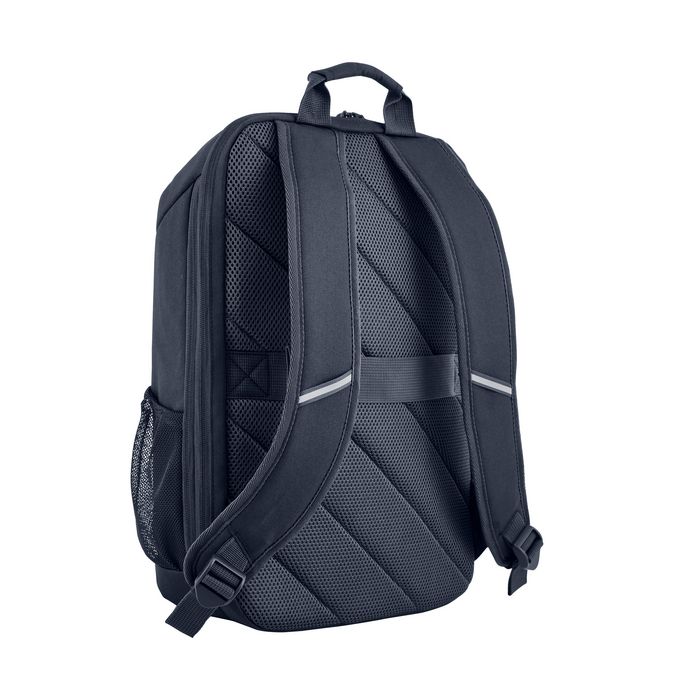 HP Travel 18 litres - Sac à dos pour ordinateur portable 15,6 pouces en polyester recyclé, compartiment extensible, gris fer