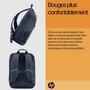 HP Travel 18 litres - Sac à dos pour ordinateur portable 15,6 pouces en polyester recyclé, compartiment extensible, gris fer