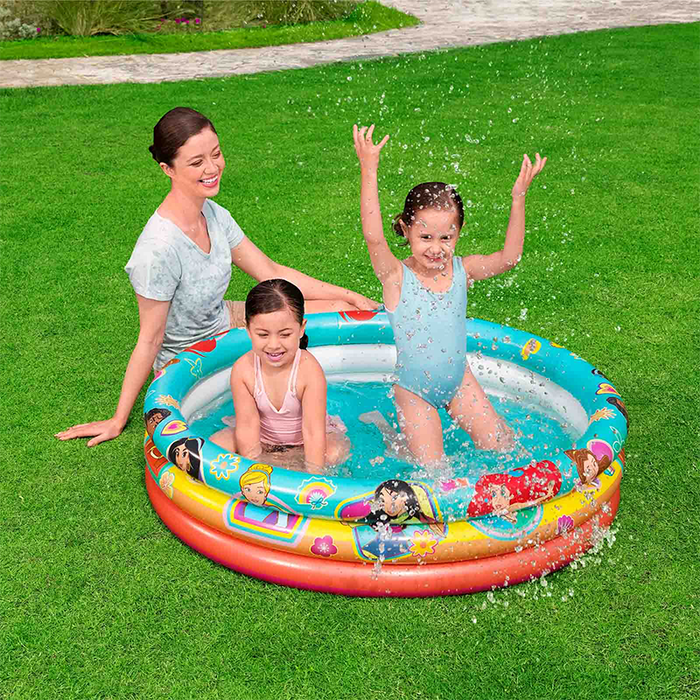 Bestway 91099 Piscine Gonflable Disney Princesses 122x30 cm +2 Ans Jardin