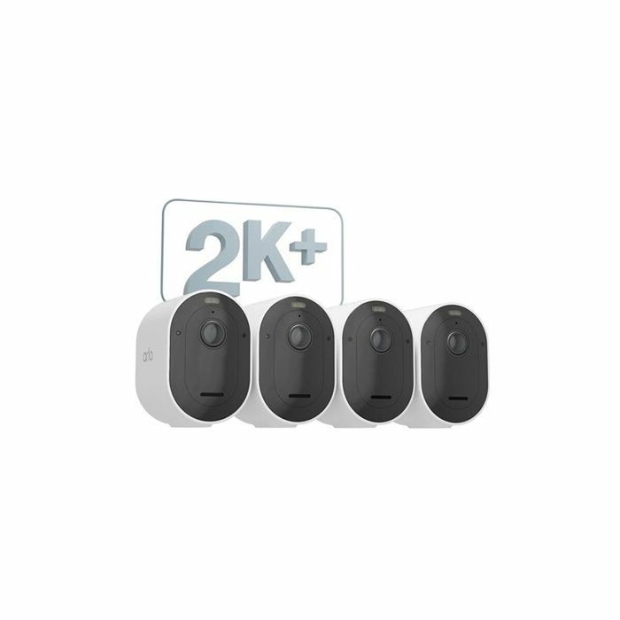 Arlo Pro 5 2K+ - Pack de 4 caméras de sécurité connectées Wi-Fi double bande