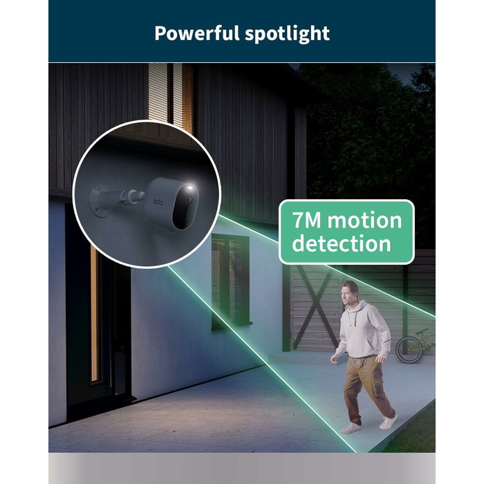 Arlo Pro 5 2K+ - Pack de 4 caméras de sécurité connectées Wi-Fi double bande