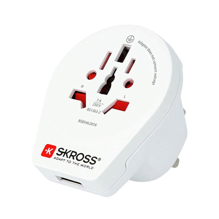 Adaptateur de courant Skross 1500267 United Kingdom International 1 x USB