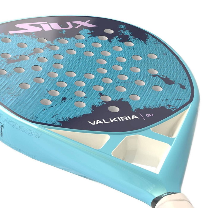 Raquette de Padel Siux Valkiria Go 2025 Bleu Rose Fibre de Carbone Carbone EVA