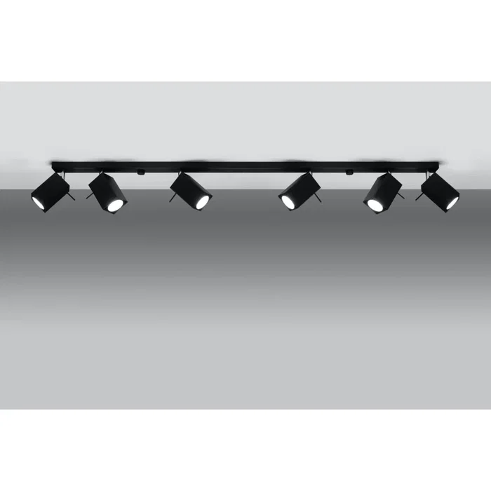 Merida-1 Lámpara de Techo SOL-SL.0464 - Luminaire Plafonnier Style Industriel en Acier avec Inclinaison Réglable
