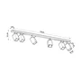Merida-1 Lámpara de Techo SOL-SL.0464 - Luminaire Plafonnier Style Industriel en Acier avec Inclinaison Réglable