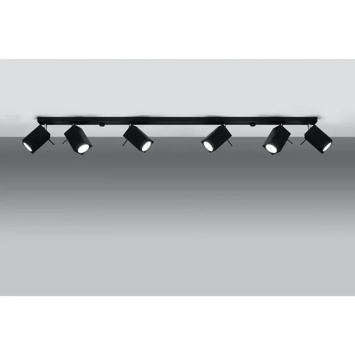 Merida-1 Lámpara de Techo SOL-SL.0464 - Luminaire Plafonnier Style Industriel en Acier avec Inclinaison Réglable