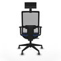 Chaise de Bureau avec Appui-tête Piqueras y Crespo 1D066G1 Blue marine