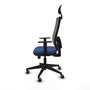 Piqueras y Crespo Chaise de Bureau Horna Bleu Marine et Gris