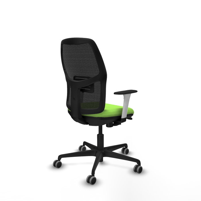 PIQUERAS Y CRESPO Chaise Alfera Synchrone Vert pistache/Maille Noir
