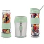 H.KoeNIG Mini Blender SMOO18, 300 W, 570 mL, Vert Pastel, 2 Gourdes Incluses, Sans BPA - Pour Smoothies à Emporter - Compatible Lave-Vaisselle