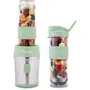 H.KoeNIG Mini Blender SMOO18, 300 W, 570 mL, Vert Pastel, 2 Gourdes Incluses, Sans BPA - Pour Smoothies à Emporter - Compatible Lave-Vaisselle